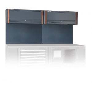 Painel de ferramentas com 2 armários suspensos, para combinação de mobiliário de oficina C55